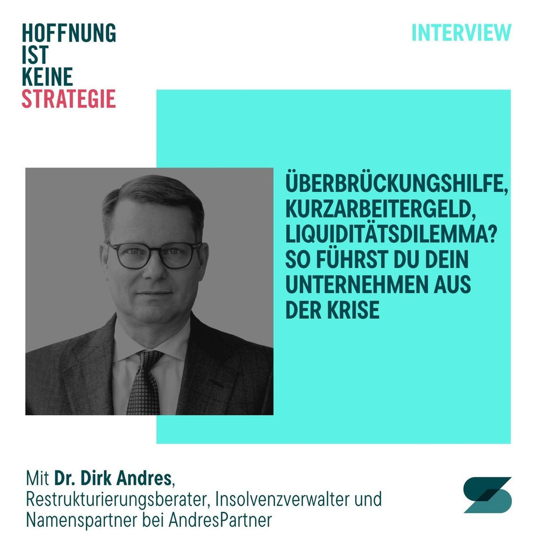 #05 Bridging aid, short-time allowance, liquidity dilemma? How to lead your company out of the crisis