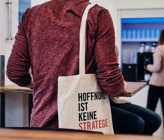 Jute bag - hope is not a strategy